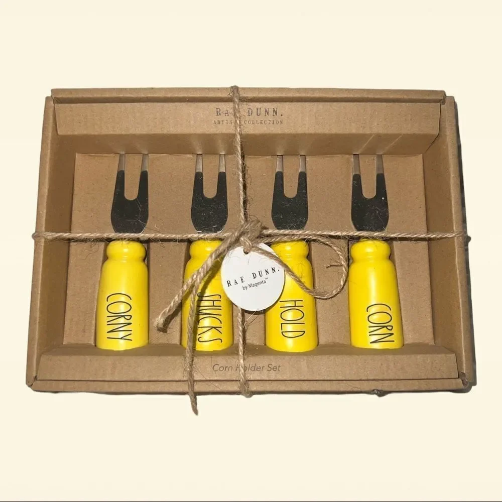 Rae Dunn CORNY SHUCKS HOLD CORN corn holders
